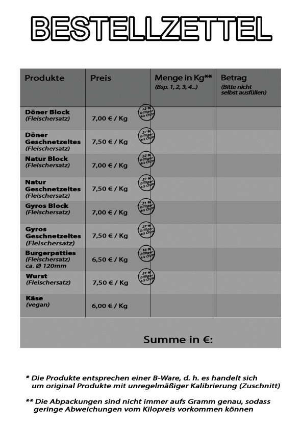 Milu Vegan Werksverkauf Flyer hinten