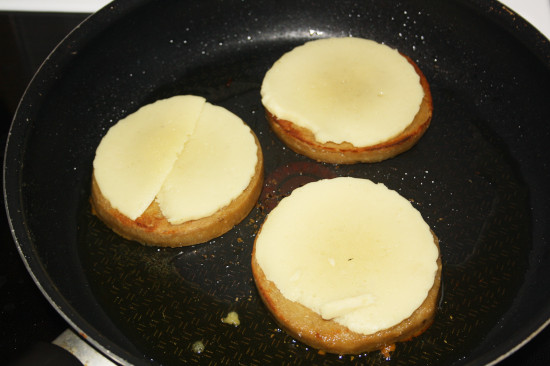 Anbraten mit käse