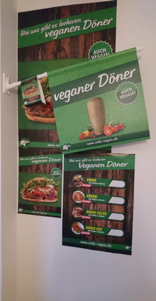 Übersicht werbemittel milu vegan