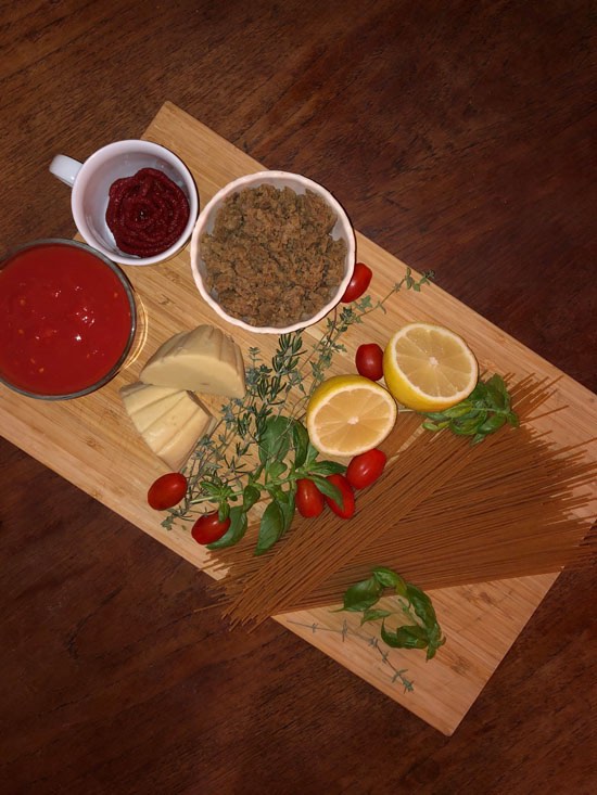 Zutaten für vegane Bolognese